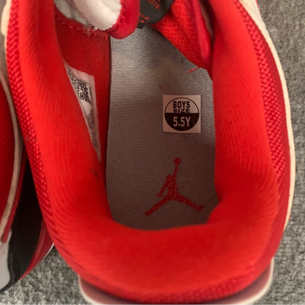 Nike Boys Jordan Legacy 312 Low GS 'Fire Red' 5.5Y - Picture 8 of 11